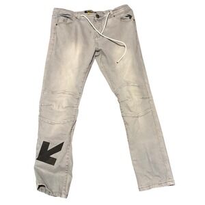 Caliber Denim Jeans Mens 36x32 CDMG Streetwear Motorcycle Arrows